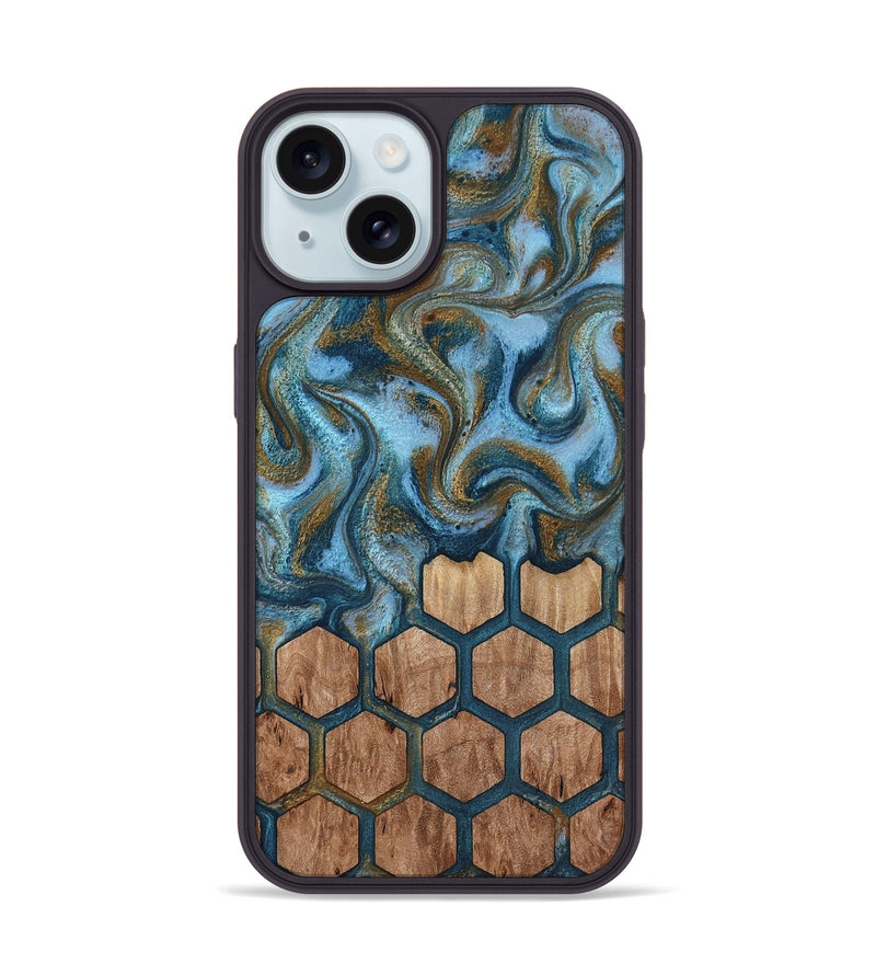 iPhone 15 Wood Phone Case - Ayra (Pattern, 813079)