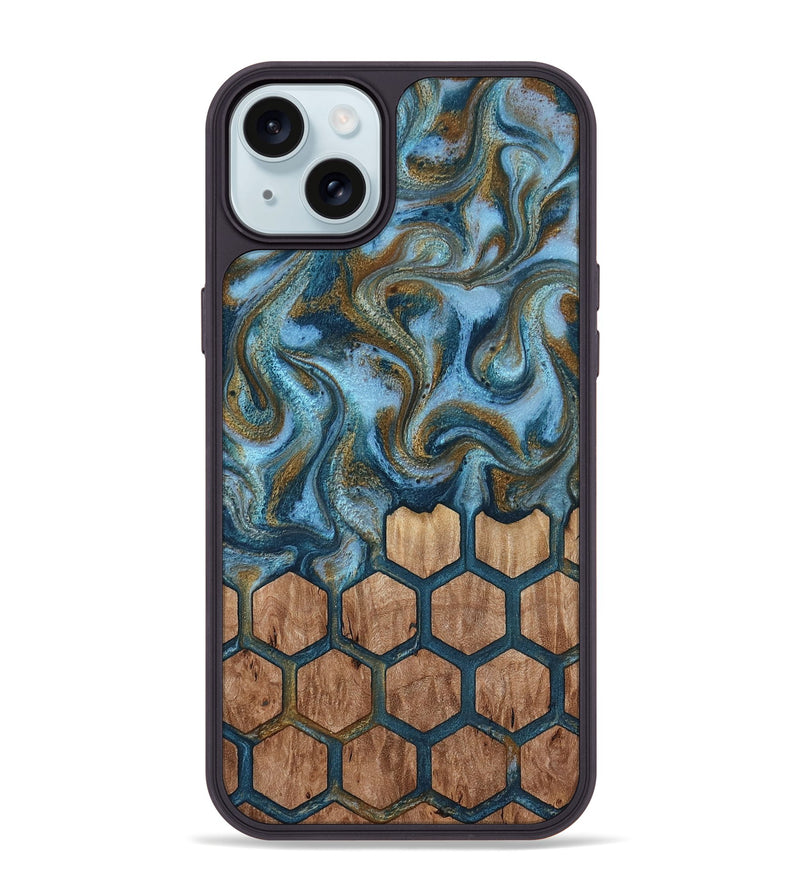 iPhone 15 Plus Wood Phone Case - Ayra (Pattern, 813079)