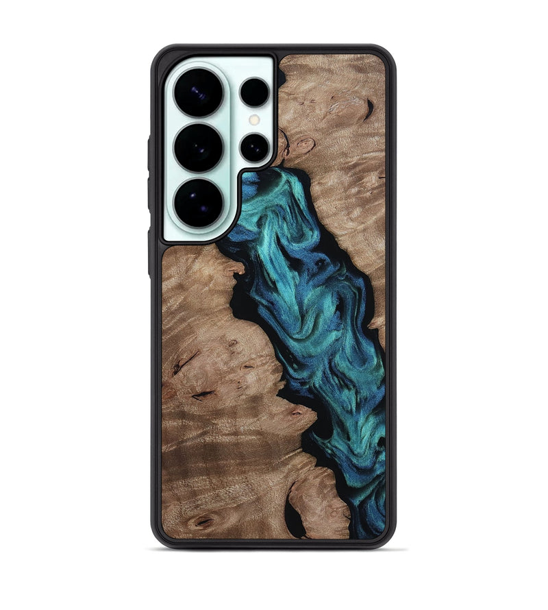 Galaxy S26 Ultra Wood Phone Case - Justina (Blue, 813086)