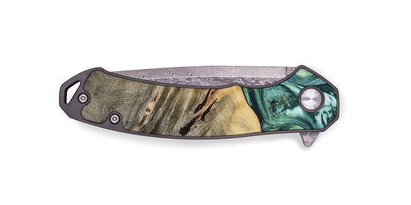 EDC Wood Pocket Knife - Wheeler (Green, 813088)