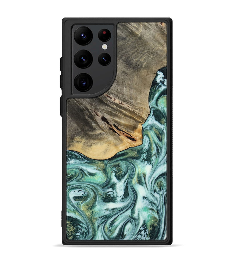 Galaxy S22 Ultra Wood Phone Case - Wheeler (Green, 813088)