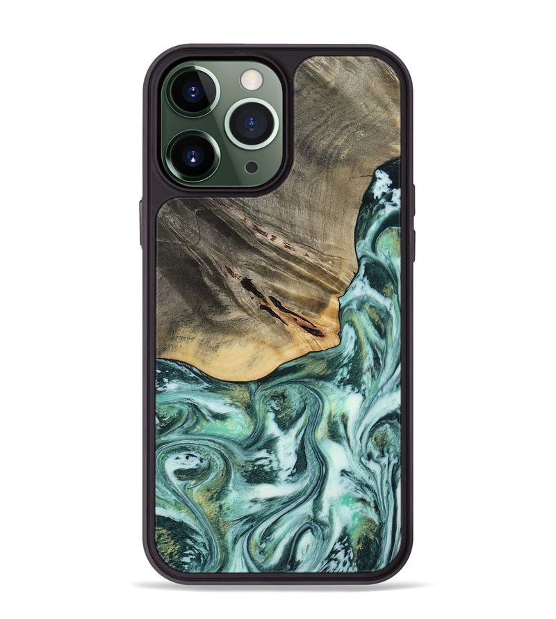 iPhone 13 Pro Max Wood Phone Case - Wheeler (Green, 813088)