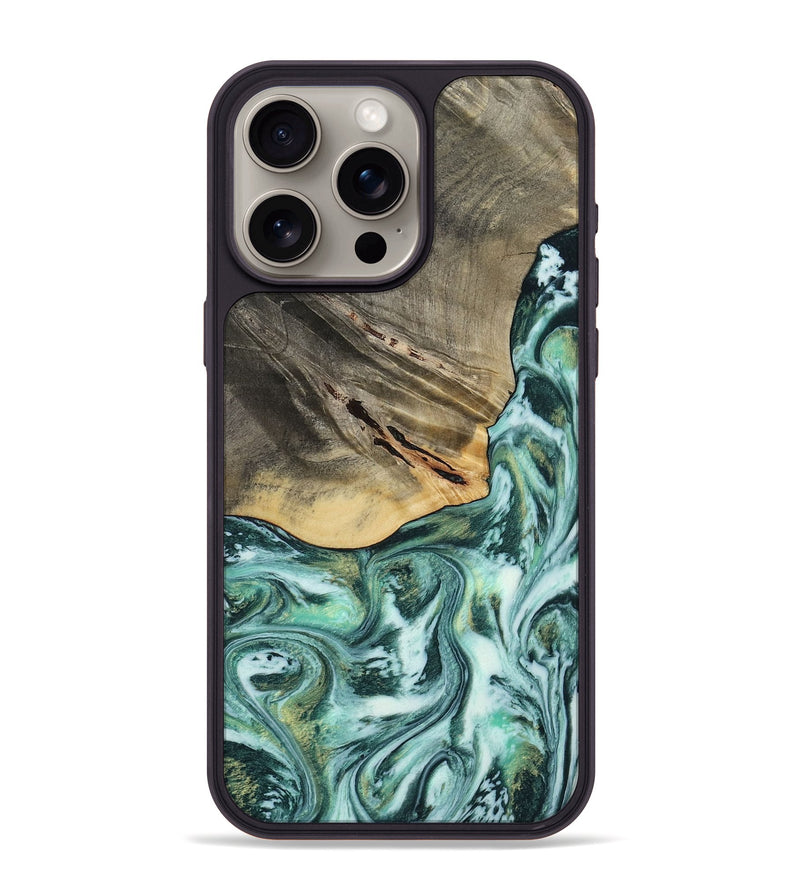 iPhone 15 Pro Max Wood Phone Case - Wheeler (Green, 813088)