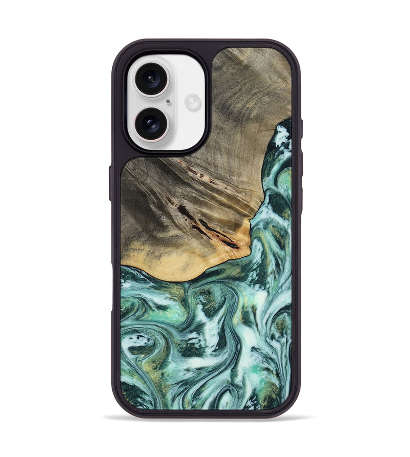 iPhone 17 Wood Phone Case - Wheeler (Green, 813088)