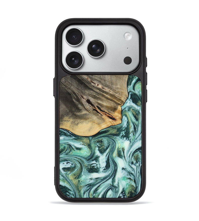 iPhone 18 Pro Wood Phone Case - Wheeler (Green, 813088)