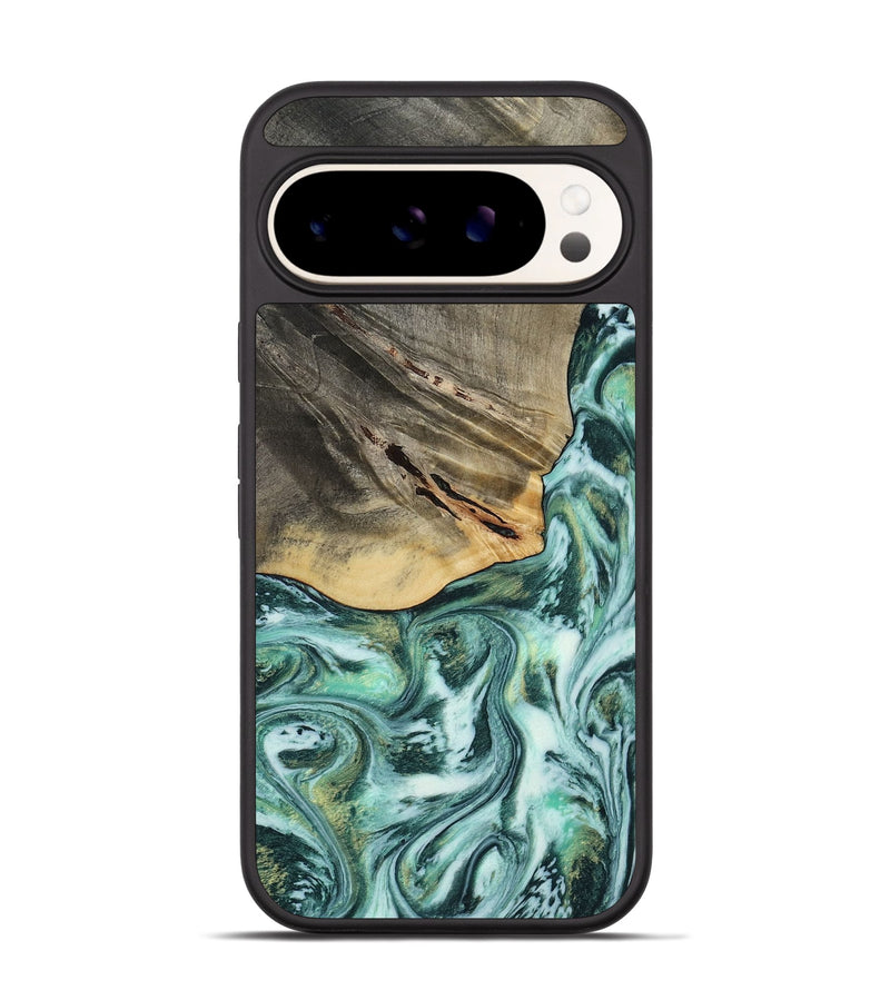 Pixel 9 Pro Wood Phone Case - Wheeler (Green, 813088)