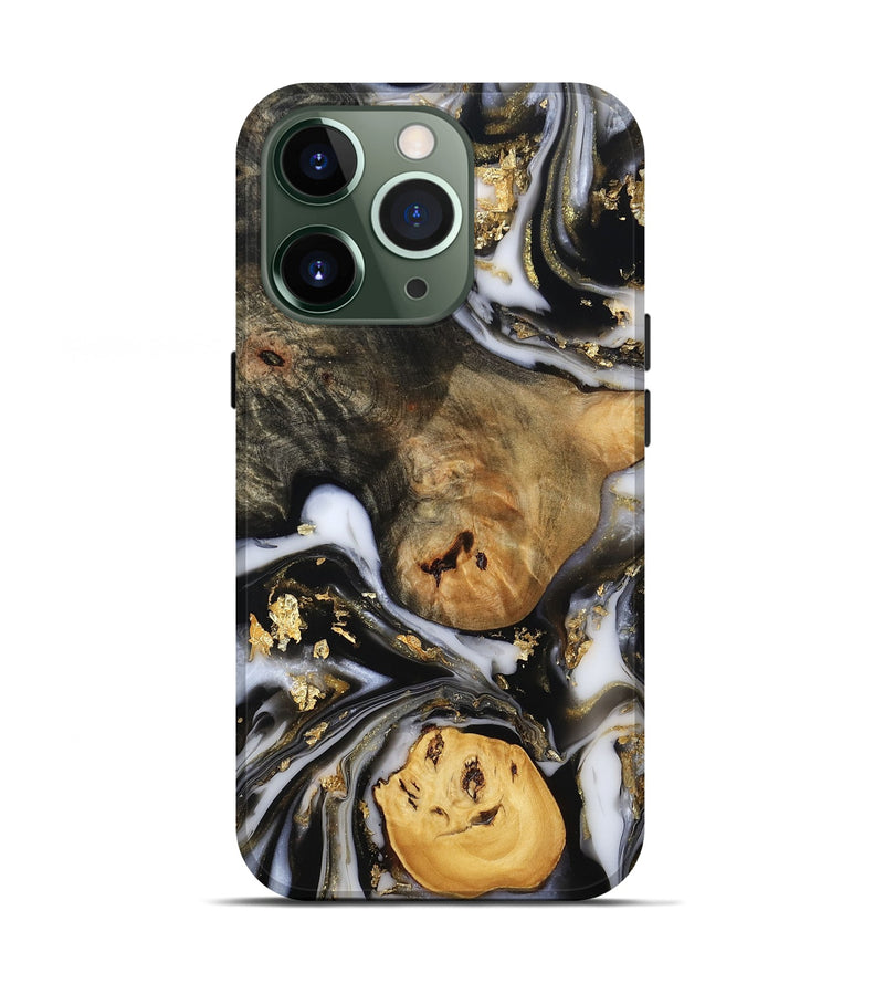 iPhone 13 Pro Wood Live Edge Phone Case - Addie (Metallic, 813117)