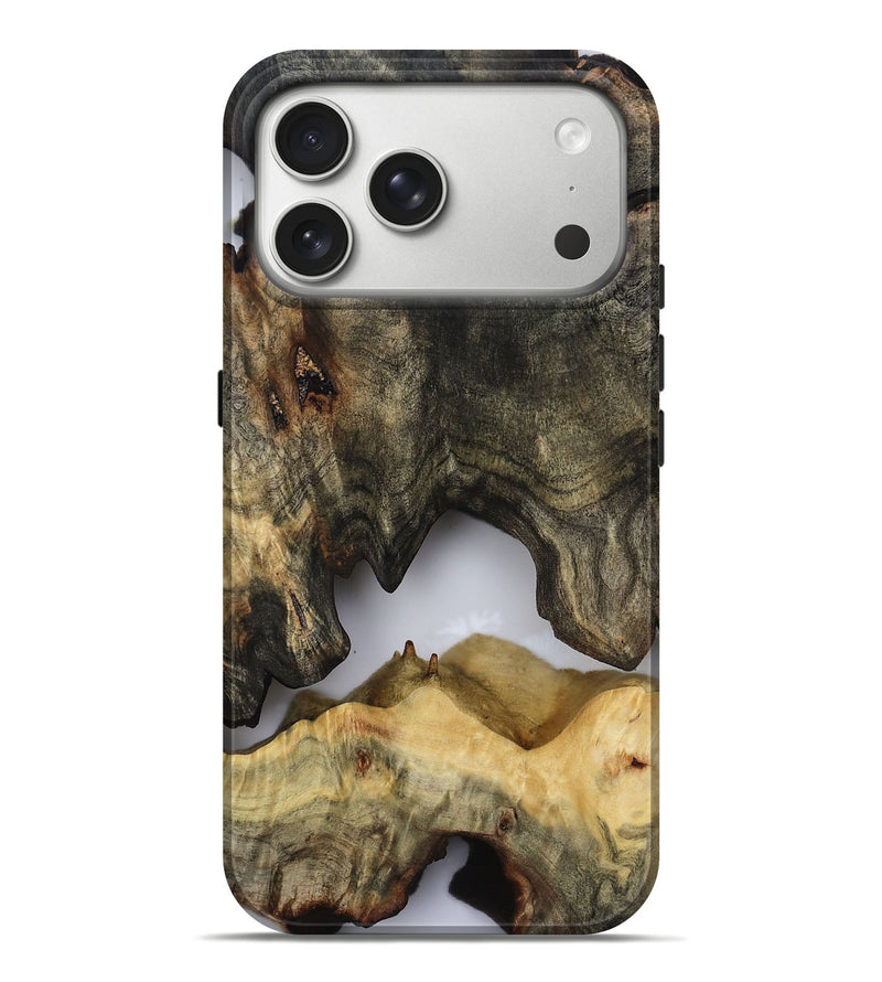 iPhone 17 Pro Max Wood Live Edge Phone Case - Whitley (Clear, 813119)