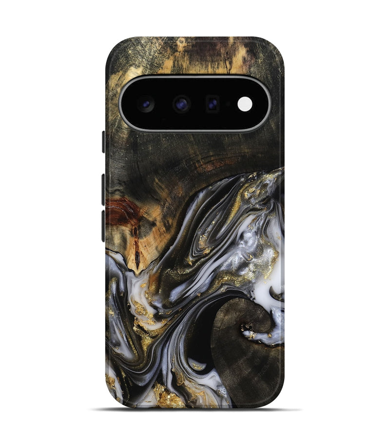 Pixel 11 Wood Live Edge Phone Case - Natalya (Black & White, 813127)