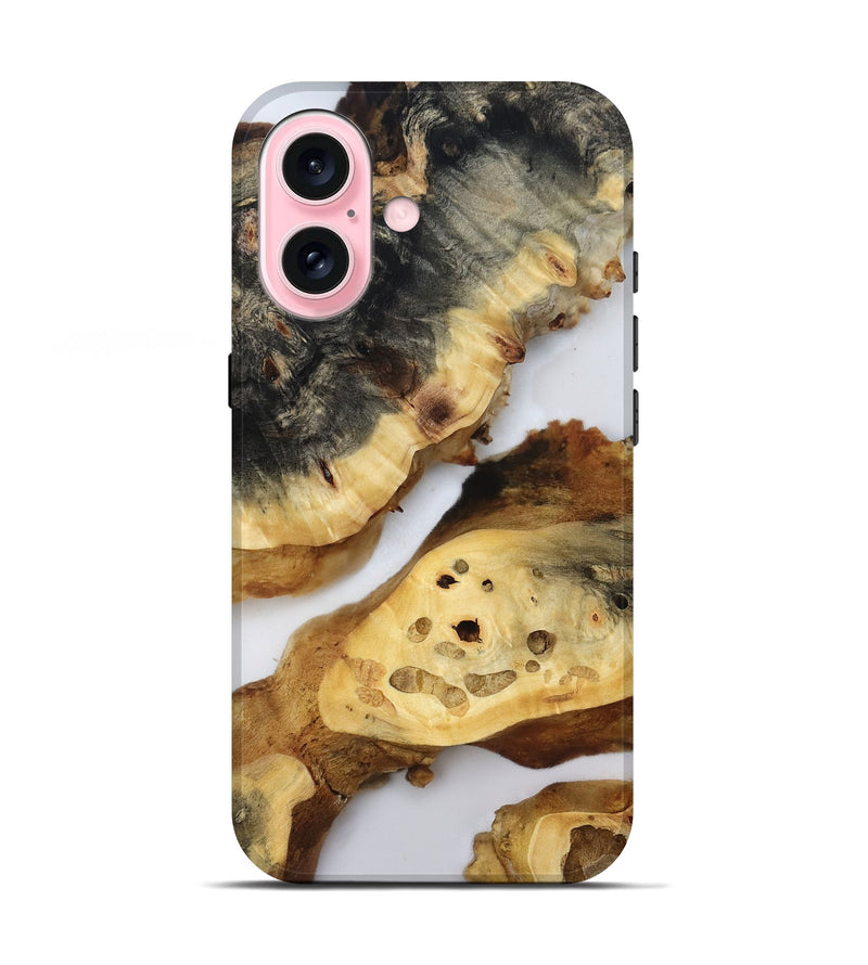 iPhone 17 Wood Live Edge Phone Case - Rhea (Clear, 813128)