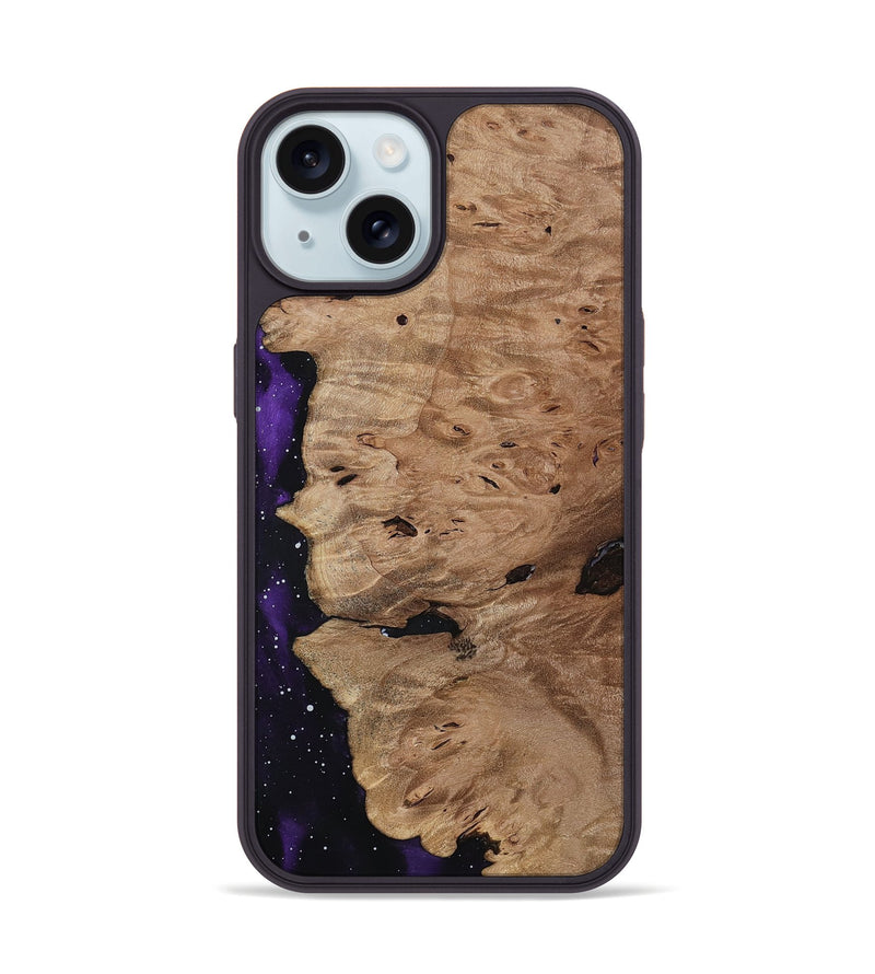 iPhone 15 Wood Phone Case - Chandra (Cosmos, 813214)