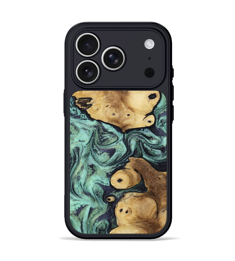 iPhone 17 Pro Wood Phone Case - Cade (Green, 813220)