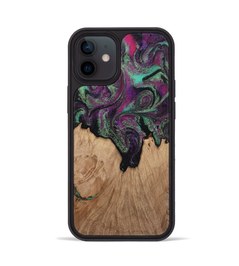 iPhone 12 Wood Phone Case - Kiley (Green, 813221)