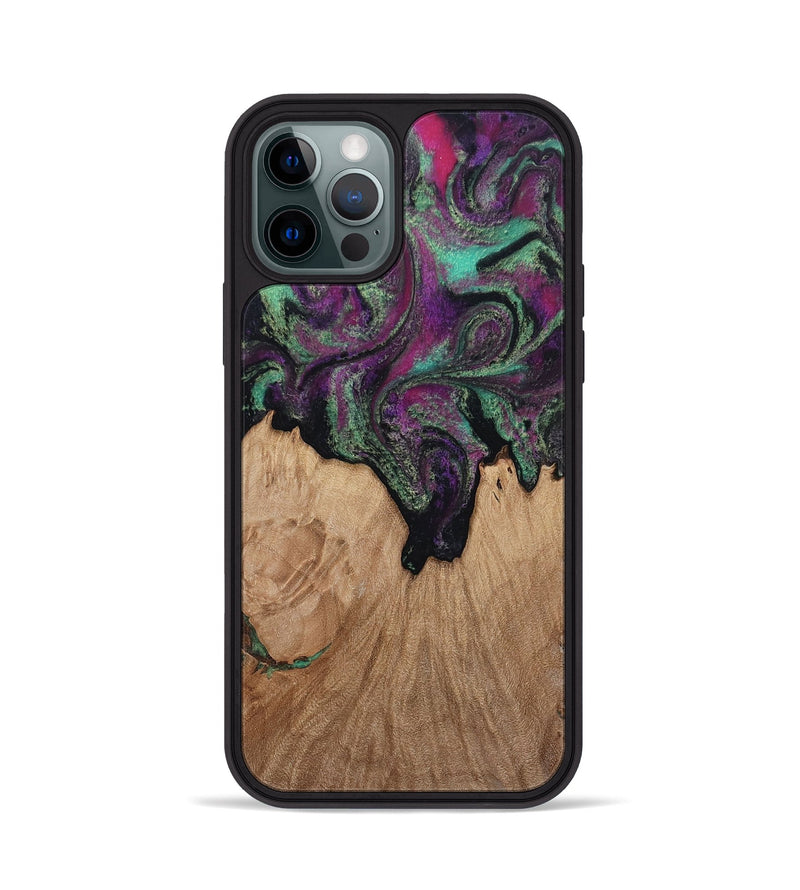iPhone 12 Pro Wood Phone Case - Kiley (Green, 813221)