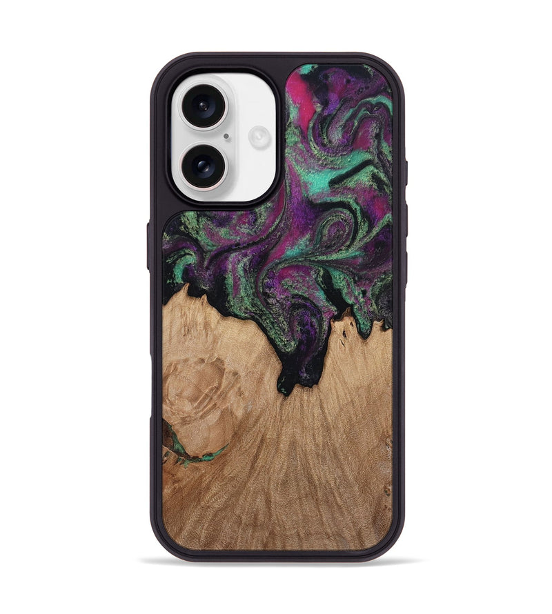 iPhone 17 Wood Phone Case - Kiley (Green, 813221)