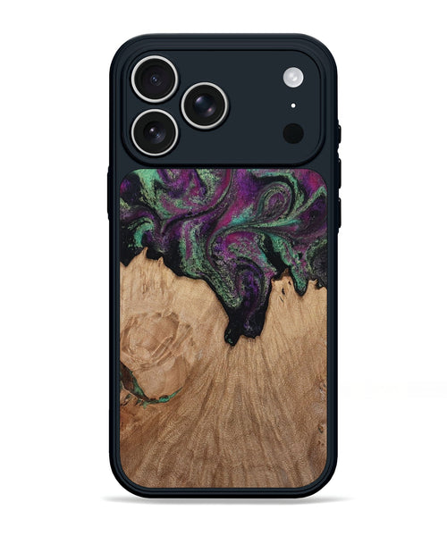 iPhone 17 Pro Max Wood Phone Case - Kiley (Green, 813221)