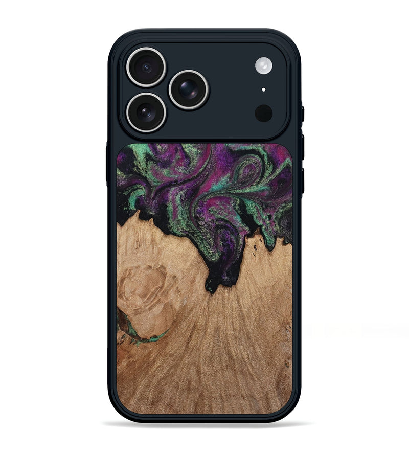 iPhone 17 Pro Max Wood Phone Case - Kiley (Green, 813221)