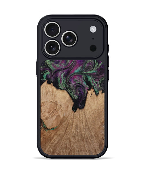 iPhone 17 Pro Wood Phone Case - Kiley (Green, 813221)