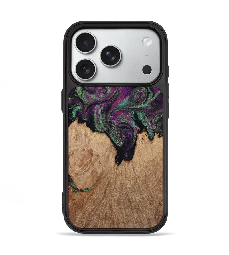 iPhone 18 Pro Wood Phone Case - Kiley (Green, 813221)
