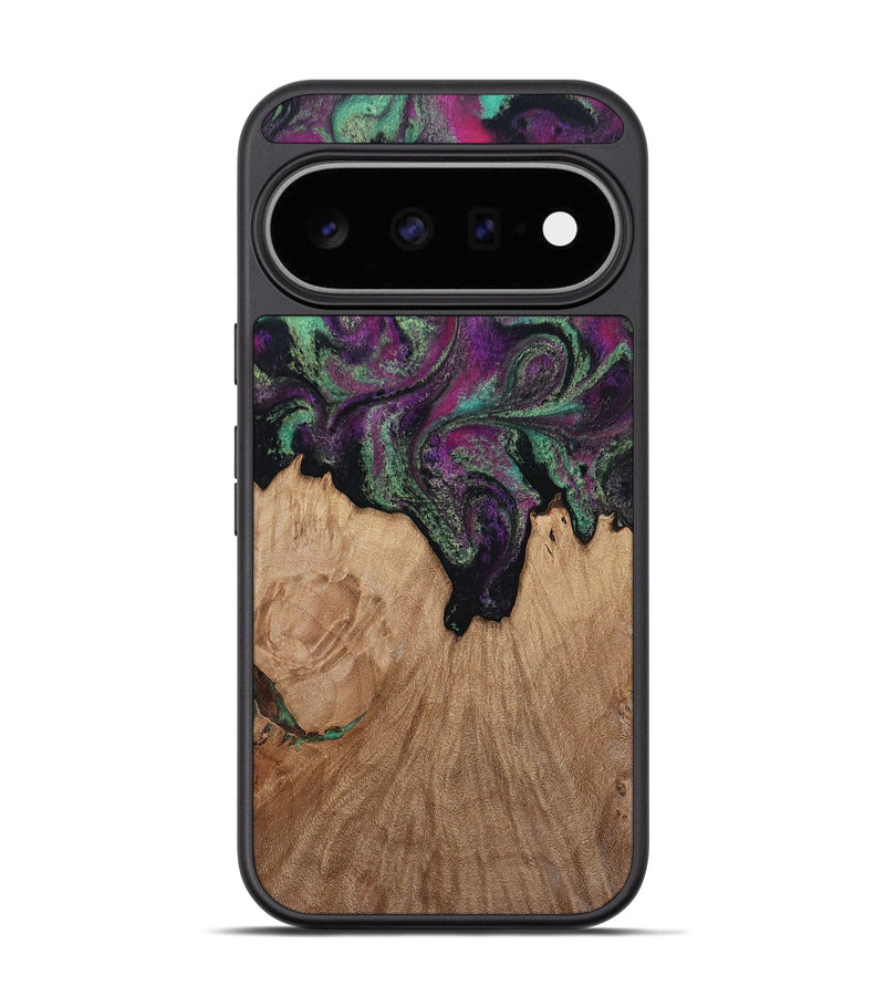 Pixel 11 Pro Wood Phone Case - Kiley (Green, 813221)