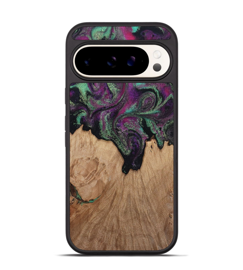 Pixel 9 Wood Phone Case - Kiley (Green, 813221)
