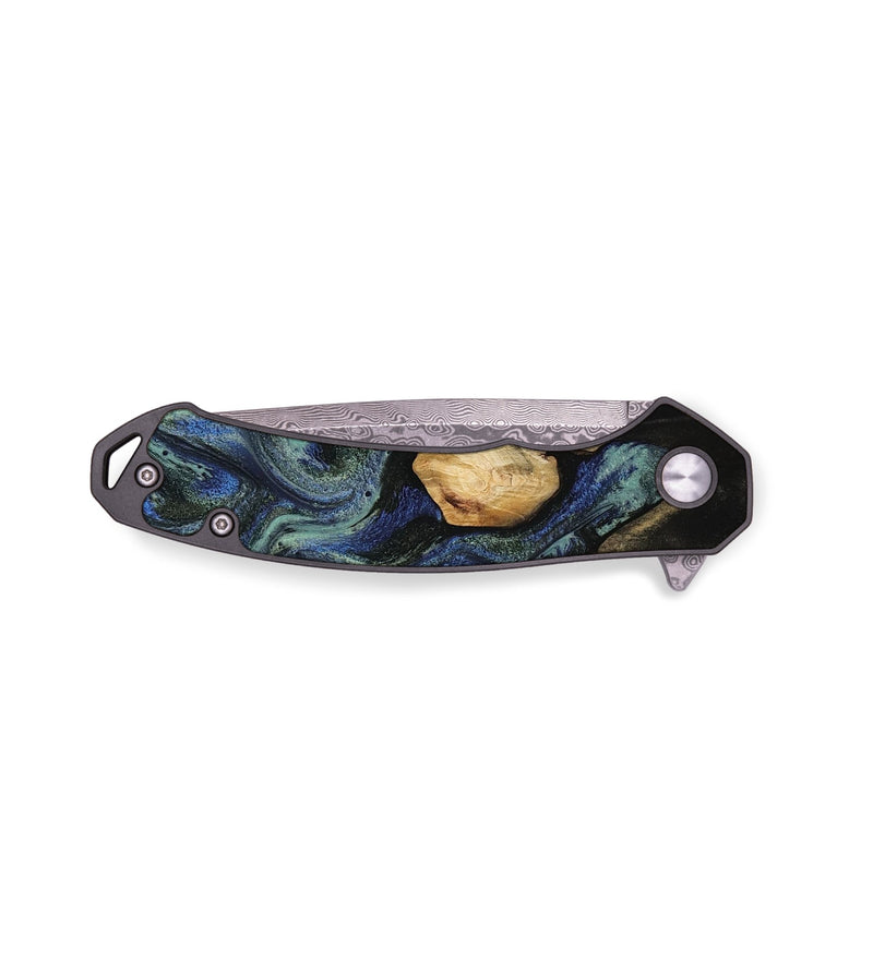 EDC Wood Pocket Knife - Deidre (Green, 813222)