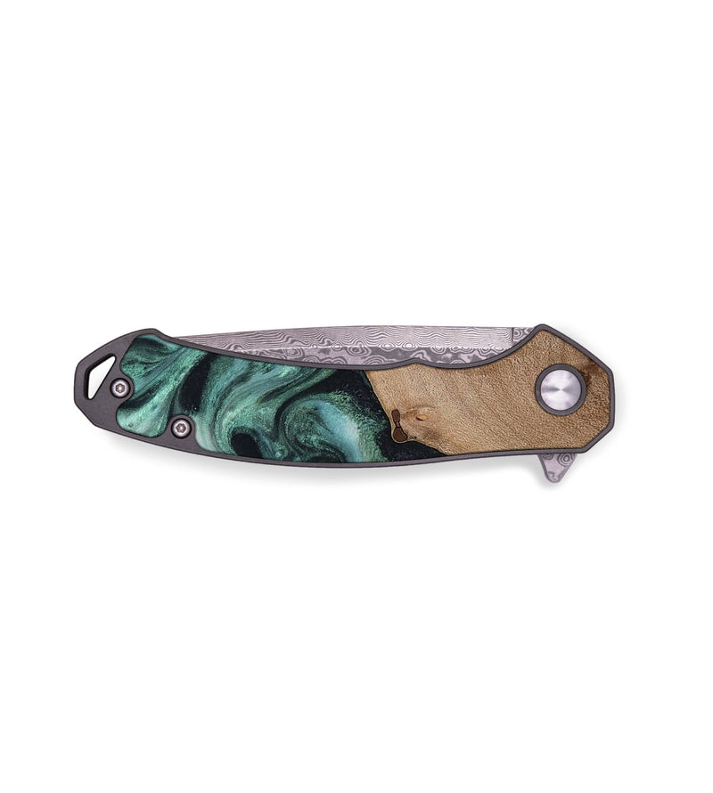 EDC Wood Pocket Knife - Arleen (Green, 813226)