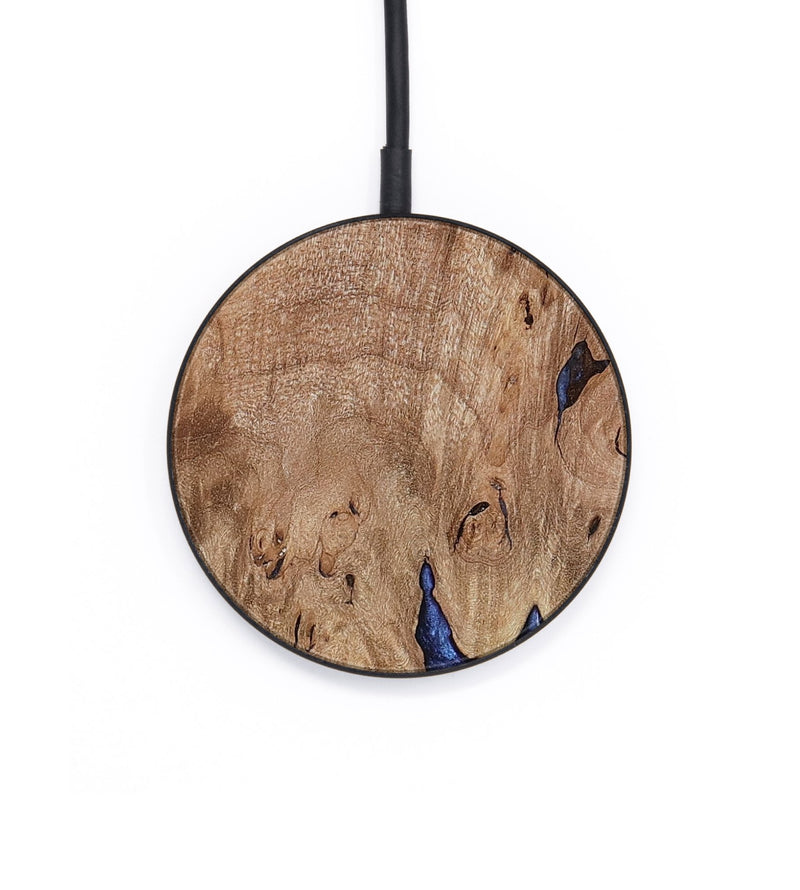 Circle Wood Wireless Charger - Price (Blue, 813242)