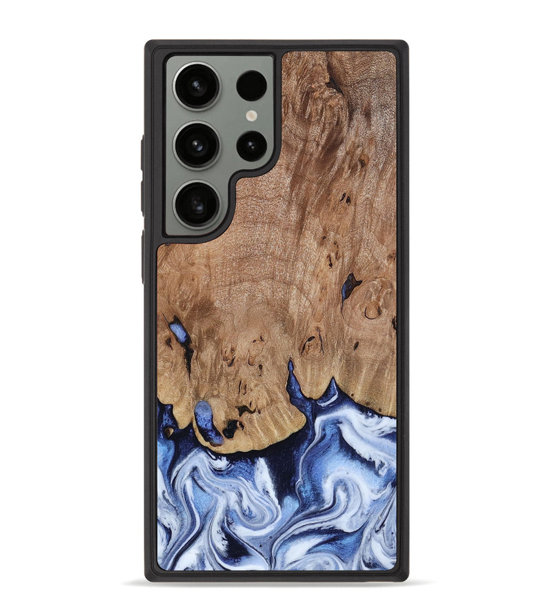Galaxy S23 Ultra Wood Phone Case - Price (Blue, 813242)