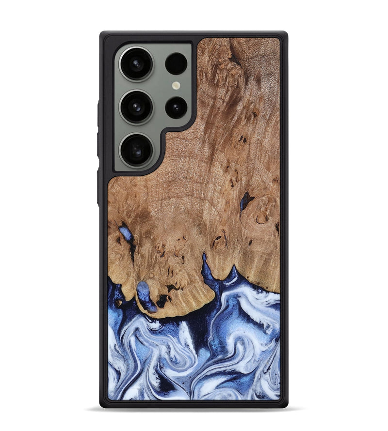 Galaxy S24 Ultra Wood Phone Case - Price (Blue, 813242)