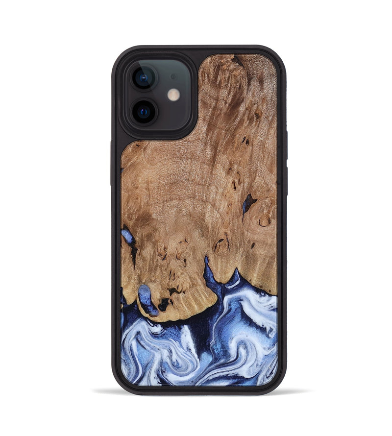iPhone 12 Wood Phone Case - Price (Blue, 813242)