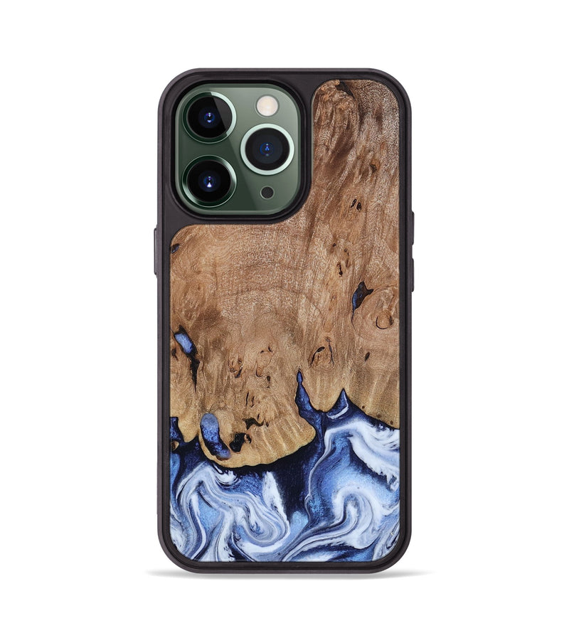 iPhone 13 Pro Wood Phone Case - Price (Blue, 813242)
