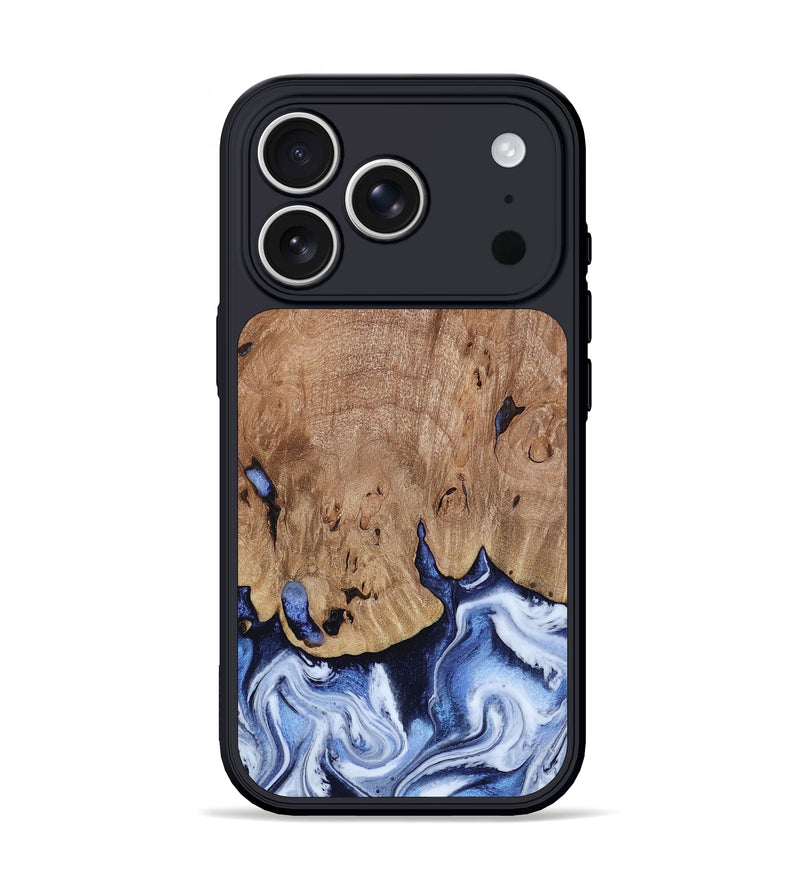 iPhone 17 Pro Wood Phone Case - Price (Blue, 813242)