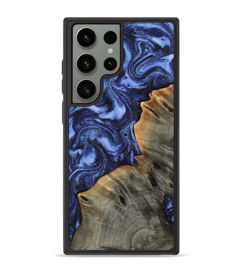 Galaxy S23 Ultra Wood Phone Case - Sigmund (Blue, 813247)
