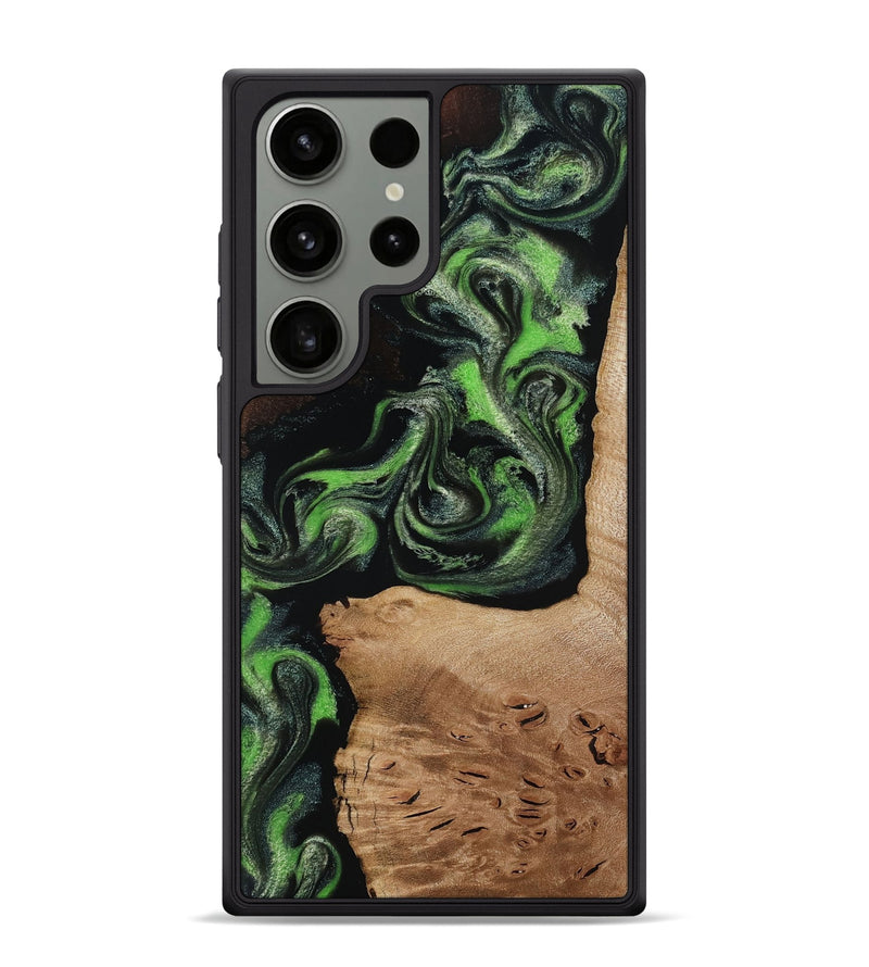 Galaxy S24 Ultra Wood Phone Case - Tracey (Green, 813253)