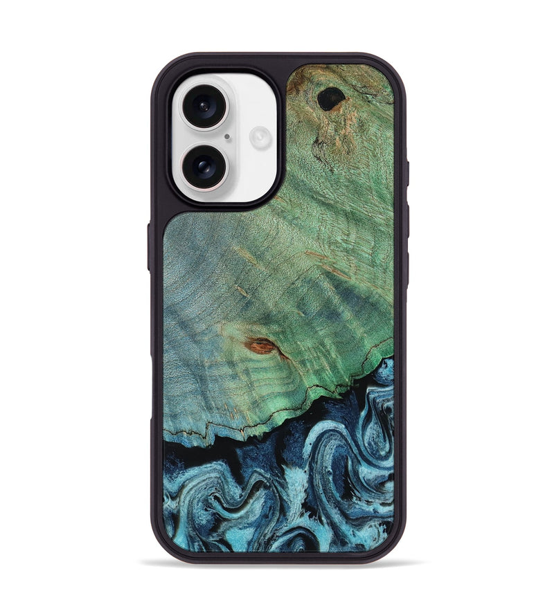 iPhone 17 Wood Phone Case - Kahlani (Blue, 813272)