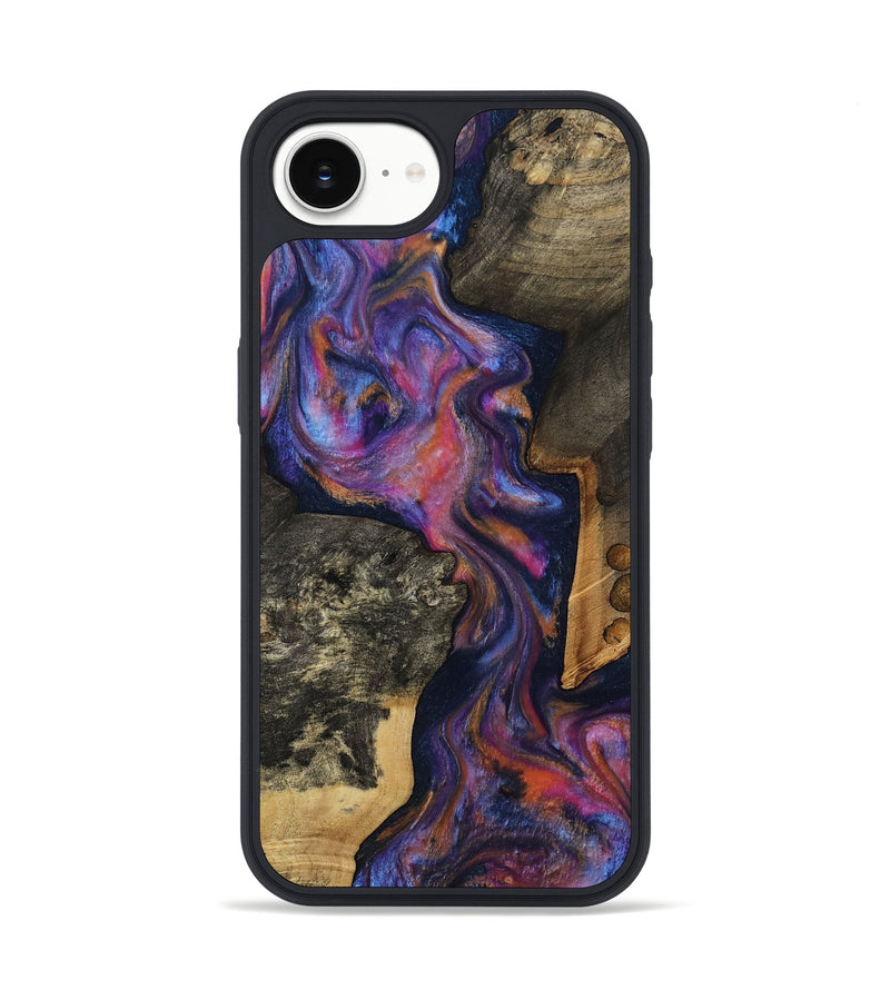 iPhone 17e Wood Phone Case - Lucille (Blue, 813273)
