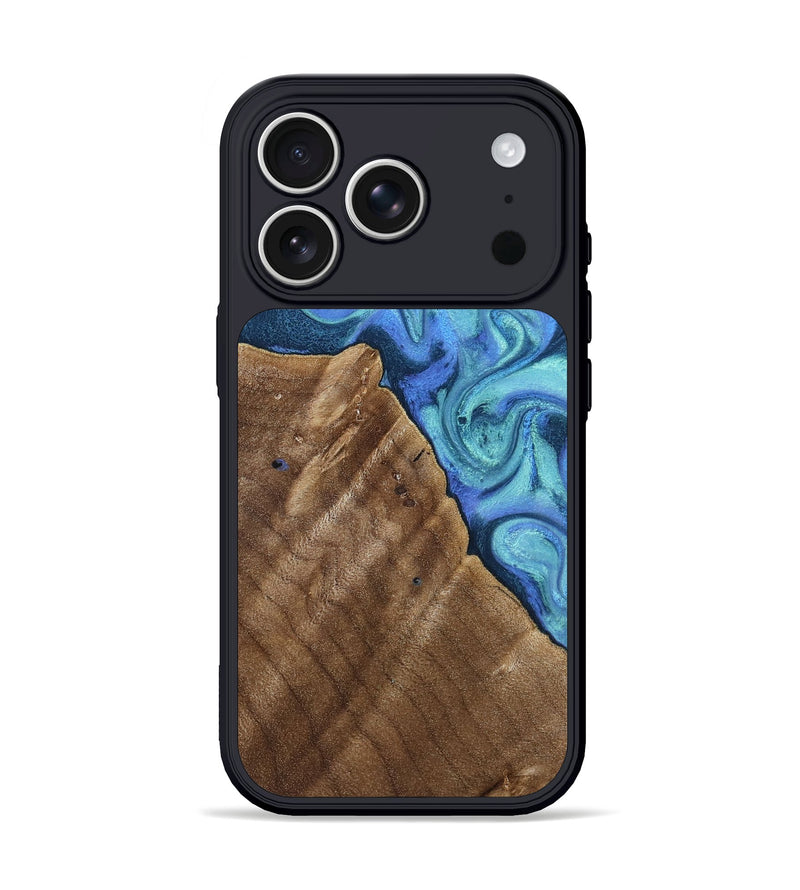 iPhone 17 Pro Wood Phone Case - Fritz (Blue, 813277)