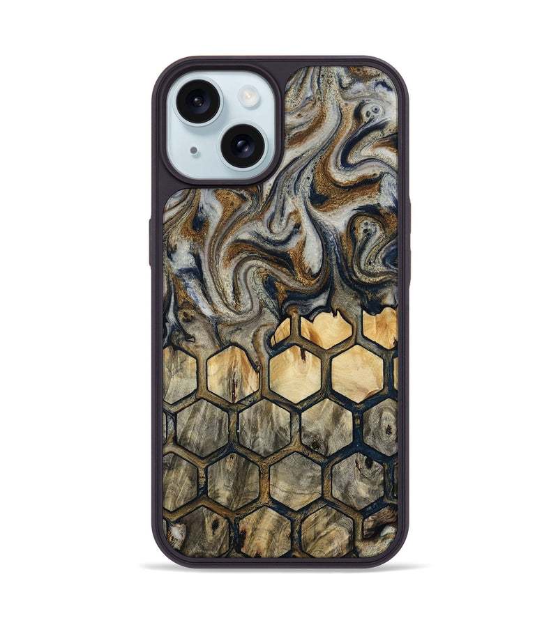 iPhone 15 Wood Phone Case - Adriane (Pattern, 813280)