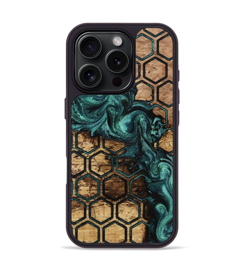 iPhone 16 Pro Wood Phone Case - Velvet (Pattern, 813283)
