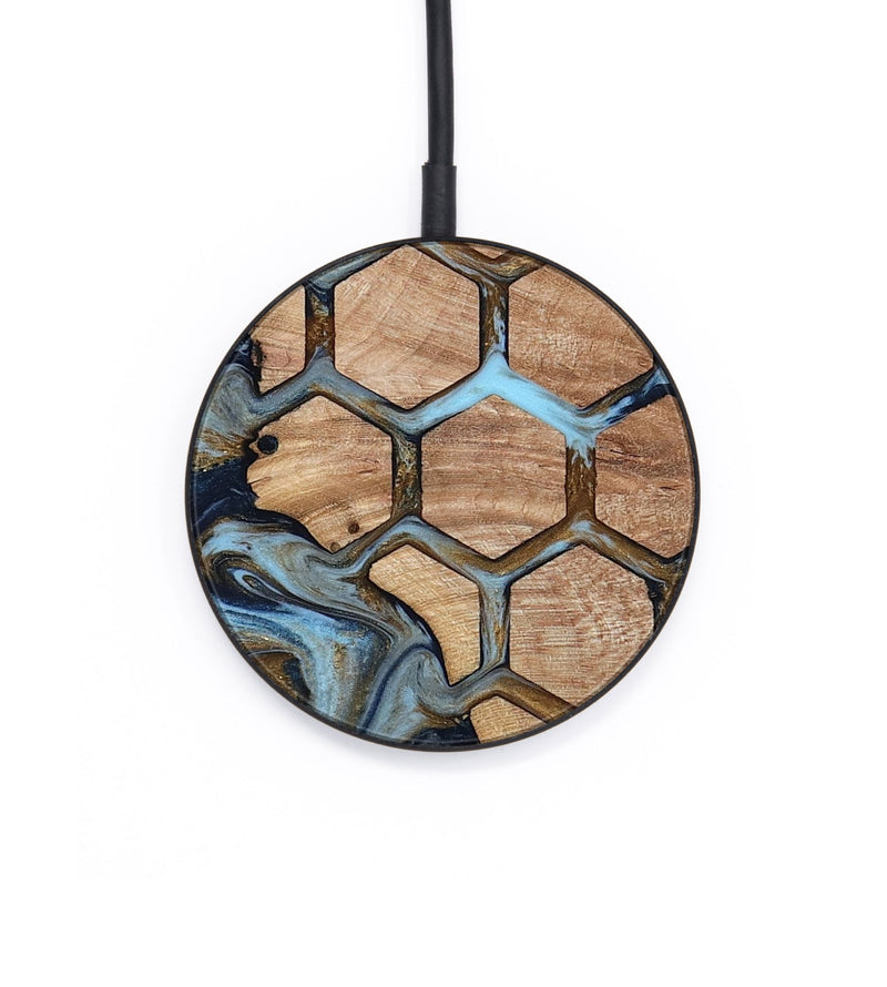 Circle Wood Wireless Charger - Daisie (Pattern, 813285)