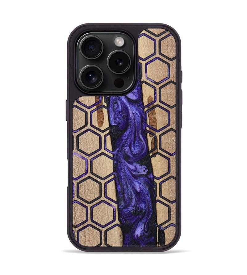 iPhone 16 Pro Wood Phone Case - Jerilyn (Pattern, 813287)