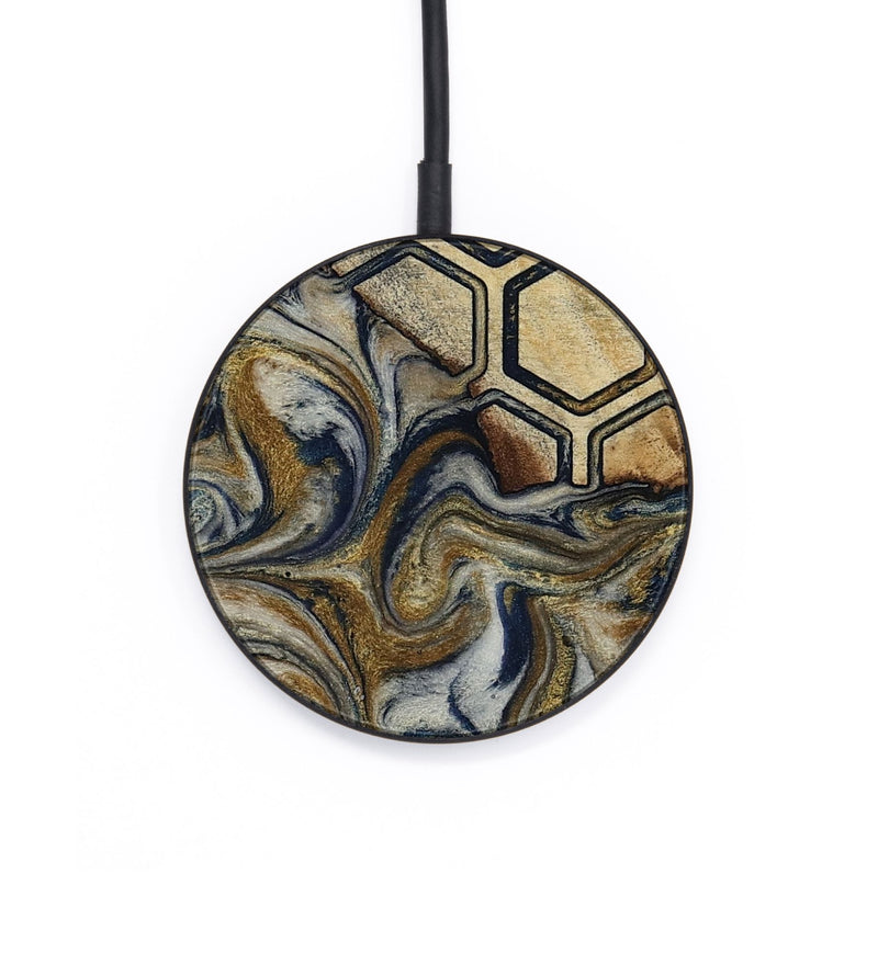 Circle Wood Wireless Charger - Marnie (Pattern, 813294)