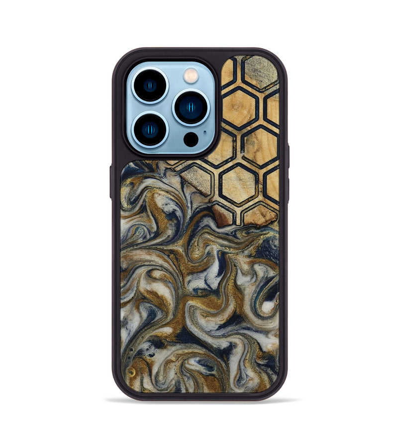 iPhone 14 Pro Wood Phone Case - Marnie (Pattern, 813294)