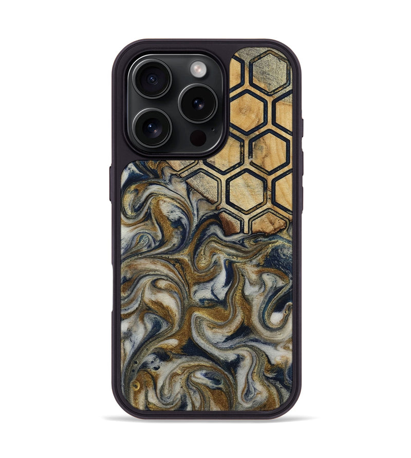 iPhone 16 Pro Wood Phone Case - Marnie (Pattern, 813294)