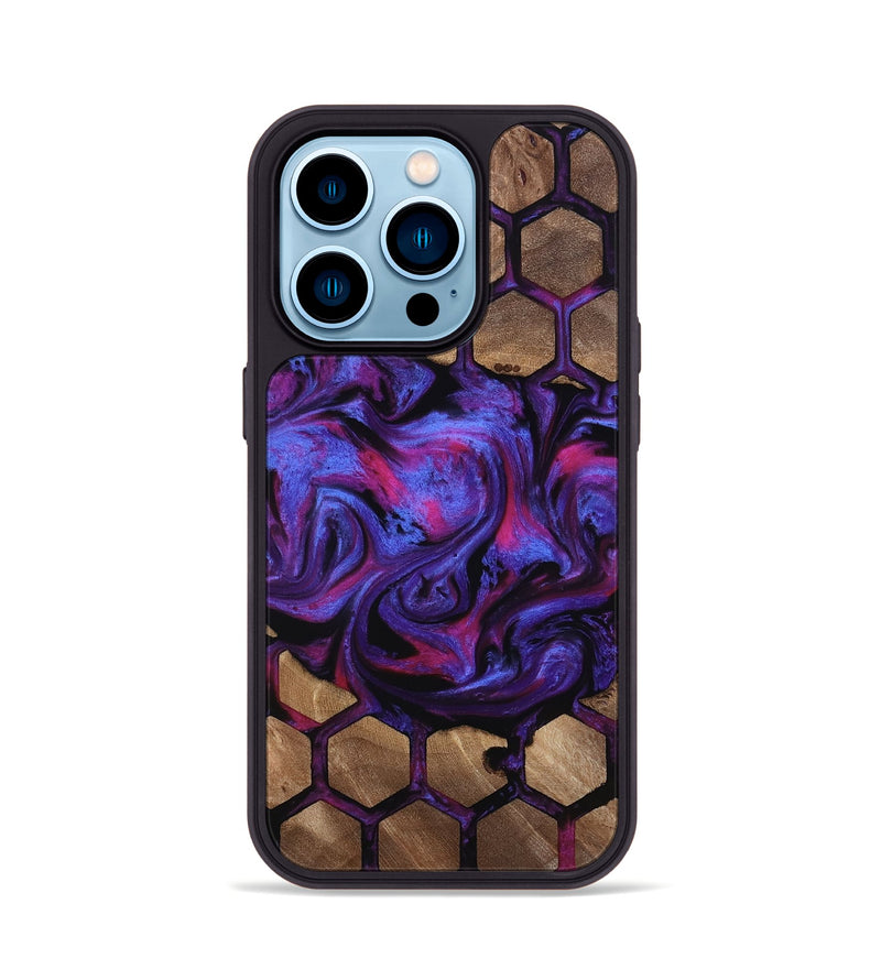 iPhone 14 Pro Wood Phone Case - Jahmir (Pattern, 813295)