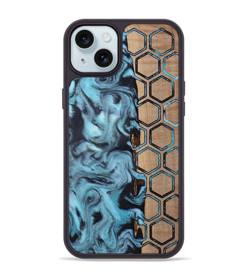 iPhone 15 Plus Wood Phone Case - Toya (Pattern, 813297)
