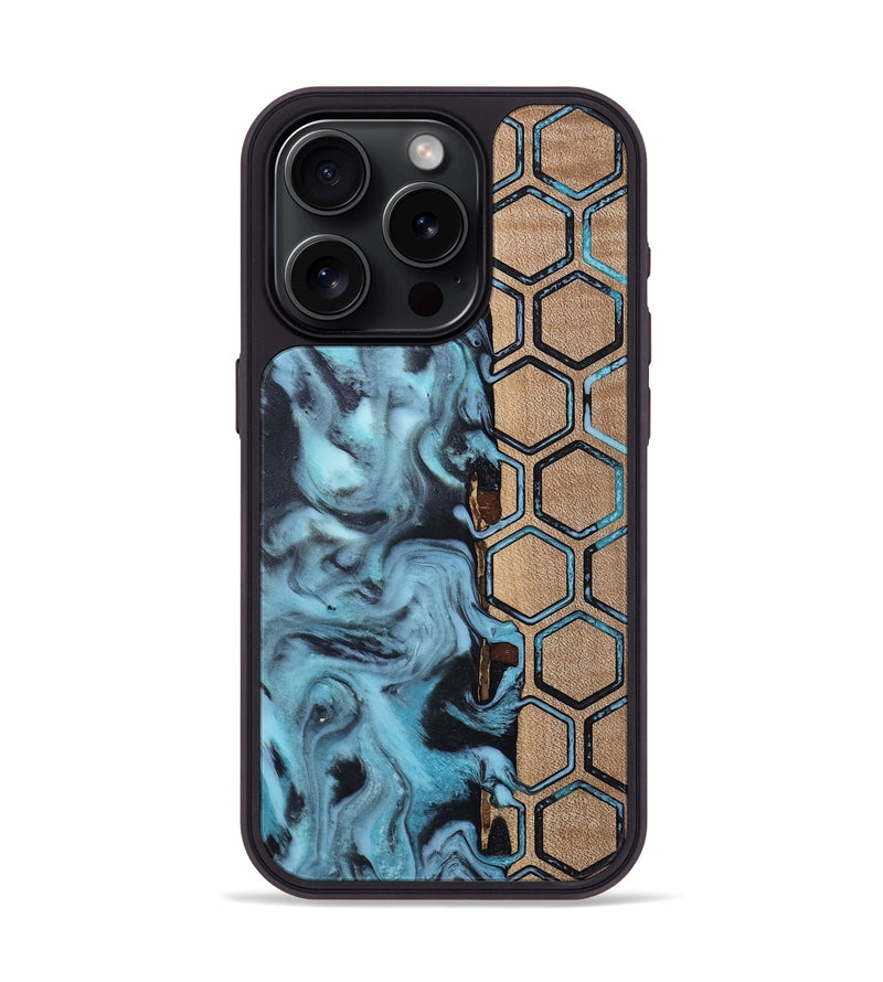 iPhone 15 Pro Wood Phone Case - Toya (Pattern, 813297)