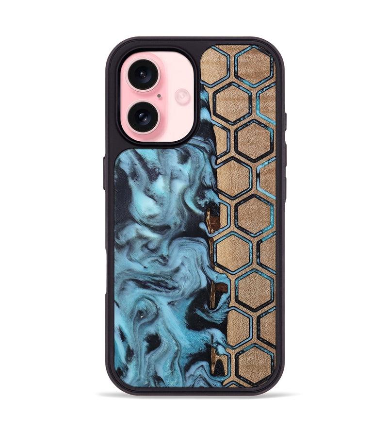 iPhone 16 Wood Phone Case - Toya (Pattern, 813297)