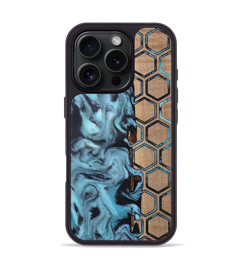 iPhone 16 Pro Wood Phone Case - Toya (Pattern, 813297)
